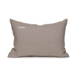 Lon Ikat Black and Brick Lumbar Pillow - Back