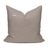 Blanca Oro Solid White Mud Cloth Pillow - Back