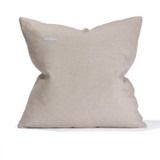 Wren 22 - Linen and Vintage Textile Pillow - Back