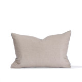 Nina Lumbar 1420 - Linen & Cotton Velvet Pillow  - Back