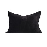 Zoe Dutch Euro Velvet Pillow in Shungite - 26 x36 - Back