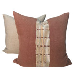 Cafe 20 x 20 Luxe Vintage Pillow - Pure Natural Linen - Back