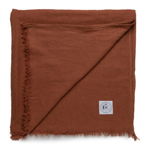 Topanga Throw Blanket- Rust