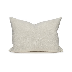 Cloud Vegan Faux Sherpa Fur Washable Lumbar Pillow - Front