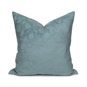 Blue Altare Woven Decorative Pillow - Front
