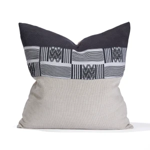 Noir 22 - Luxe Vintage Decorative Pillow - Front
