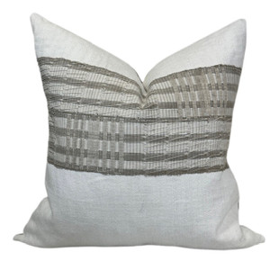 Deux 22 x 22 Vintage Hemp - Pure Linen Pillow - Front