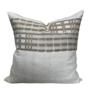 La Jolla - 22 x 22 - Natural Heritage Hemp, Pure Linen Pillow - Front