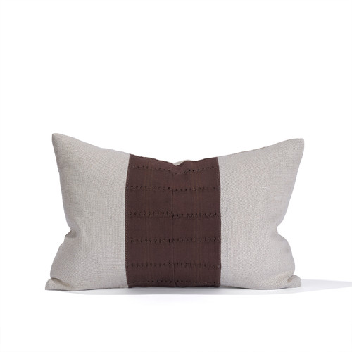 Rae Luxe Vintage Textile Lumbar Pillow 1420 - Front
