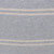 Capri Hand Loomed Stripe Pillow Front - Gris Clair - Fabric Detail
