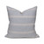 Capri Hand Loomed Stripe Pillow Front - Gris Clair - Front
