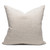 Cloud Vegan Faux Sherpa Fur Washable Linen Pillow - Back