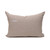 Mojave Natural Linen Aso Oke Luxe Vintage Lumbar Pillow - 16 x 22 - Back