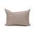 Christy Natural Linen Aso Oke Luxe Vintage Lumbar Pillow - 14 x 20- Back