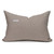 Teri Gray and Ivory Pinstripe Hand Loomed Indian Wool Pillow -16 x 22- Back View