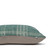 Teri Gray and Ivory Pinstripe Hand Loomed Indian Wool Pillow -16 x 22- Side View