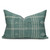 Teri Gray and Ivory Pinstripe Hand Loomed Indian Wool Pillow -16 x 22- Front