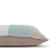Celine Aqua and Mist Linen Velvet Pillow - Side