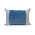 Celine Kyanite Linen Velvet Lumbar Pillow - 14 x 20 Front