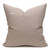 James Handspun Indian Wool Ivory and Brown 24 inch Pillow - Back