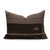 Park Handspun Indian Wool Ivory and Brown 24 inch Pillow - Front