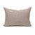 Mojave Natural Linen Noir Aso Oke Luxe Vintage Lumbar Pillow - 16 x 22 - Back