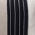 Mojave Natural Linen Noir Aso Oke Luxe Vintage Lumbar Pillow - 16 x 22 - Fabric Detail