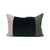Celine Green Tourmaline Linen Velvet Lumbar Pillow - 14 x 20 Front