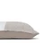 Hampton French Blue, White Mud Cloth, Natural Linen Pillow - 22 - Side View