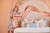 Topanga Sahara Sand Throw Blanket in Bedroom