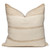 Trevor Handspun Indian Wool Ivory and Creme Pillow- 22- Front View 