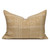 Teri Lumbar Pillow in Wheat, Hand Loomed Indian Wool-1622- Front View 