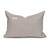 Davina Natural Linen and Aso Oke Lumbar Pillow - 1420-Back View