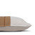 Davina Natural Linen and Aso Oke Lumbar Pillow - 1420- Side view
