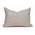 Triton Natural Linen and Aso Oke Lumbar Pillow - 1622- Back view