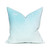 Horizon 20 Ombre Aqua Dip Dyed Cotton Velvet Decorative Pillow - Back
