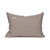Lon Ikat Black and Brick Lumbar Pillow - Back
