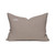 Lon Ikat Black and Brick Lumbar Pillow - Back