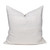 Blanca Oro Solid White Mud Cloth Pillow - Front 