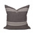 Three Stripe Woven Pillow Taupe - Front