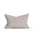  Napa Lumbar Linen Aso Oke Luxe Vintage Pillow - 1420 - Back