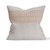 Wren 22 - Linen and Vintage Textile Pillow - Front