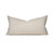 Gild Luxe Vintage with Pure Natural Linen and Vintage Embellishments Lumbar Pillow- Back
