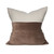 Bergen Pillow 22 - Smokey Topaz - Pure Linen and Cotton Velvet - Front