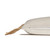 Seagrass Lumbar Pillow - White Mudcloth and raffia fringe - 14 x 20 - Bottom