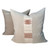 Marble 22 x 22  Luxe Vintage Pillow - 100% Natural Linen - Back
