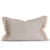 Play Lumbar 1622 - Linen and Vintage Textile Pillow - Back