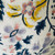 Flora 20 x 20 Cotton Floral Block Print Pillow  - Front Fabric Detail