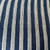 Navy 20 x 20 Cotton Stripe Block Print Pillow - Fabric Detail