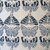 Butterfly 20 x 20 Cotton Blue Butterfly Block Print Pillow - Fabric Detail
